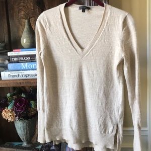 J. Crew light tan merino sweater XS